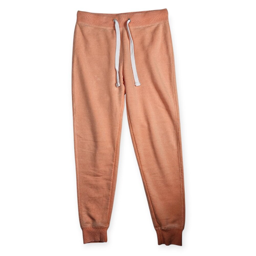 Reflex Womens Peach Jogger Sweatpants L Adjustable Drawstring & Cuffed Ankles